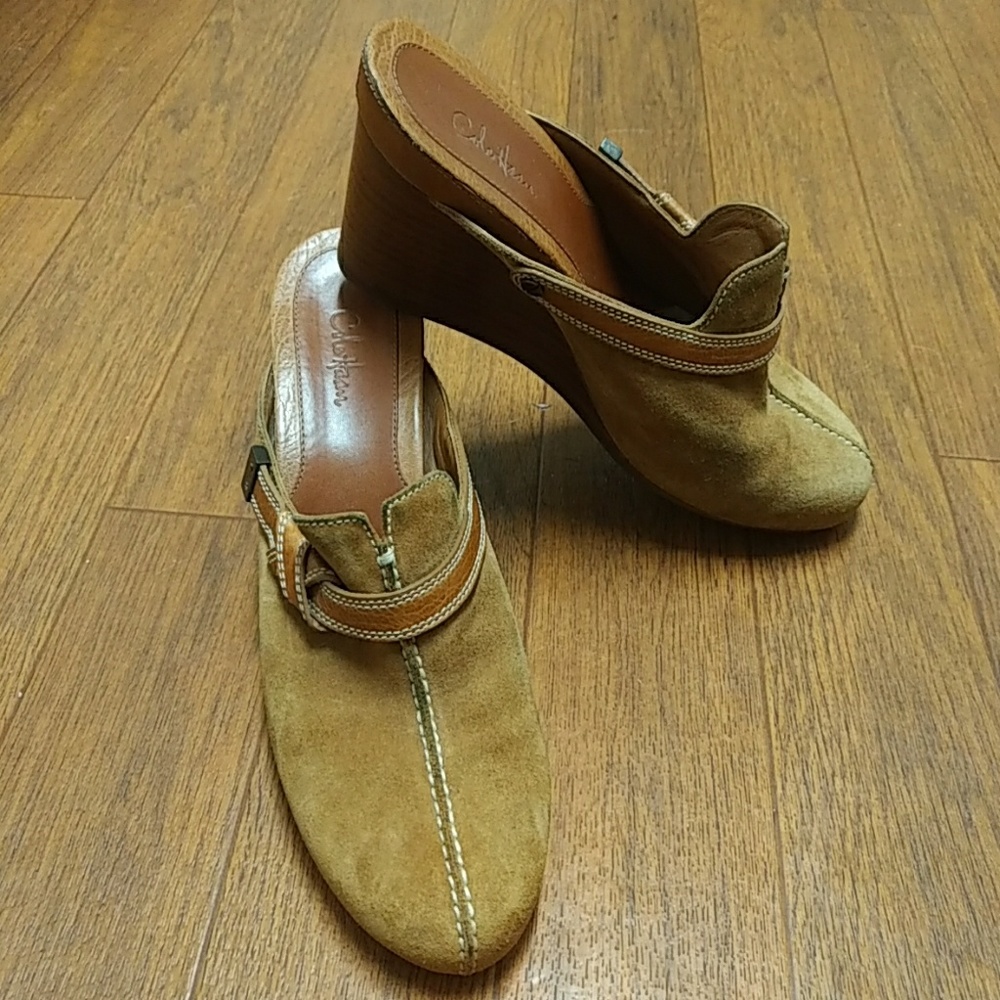 Cole Haan wedge mules